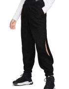 Nike Pantaloni de trening cu model uni si talie inalta - Negru