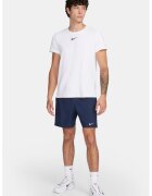Nike Pantaloni scurti cu tehnologie Dri Fit pentru tenis Court Victory - Alb/Bleumarin