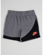 Nike Pantaloni scurti din amestec de bumbac cu talie elastica - Negru/Gri melange