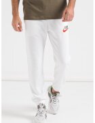 Nike Pantaloni sport din amestec de bumbac cu broderie logo - Alb