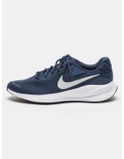 Nike Pantofi cu imprimeu logo - pentru alergare Revolution 7 Road - Albastru ultramarin/Argintiu