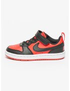 Nike Pantofi sport Court Borough din piele ecologica cu inchidere velcro - Rosu/Negru