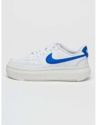 Nike Pantofi sport Court Vision Alta din piele si piele ecologica - Albastru lavanda/Alb murdar