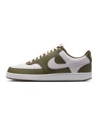Nike Pantofi sport Court Vision de piele ecologica - Alb/Verde masliniu