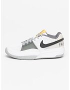 Nike Pantofi sport cu insertii de plasa pentru baschet - Alb/Negru/Gri inchis