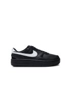 Nike Pantofi sport de piele cu siret si logo - Negru