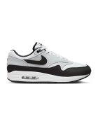 Nike Pantofi sport din material textil Air Max 1 - Alb/Negru/Gri deschis