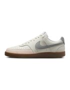 Nike Pantofi sport din piele cu captuseala din piele ecologica Court Vision Low - Gri deschis/Crem