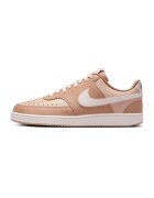 Nike Pantofi sport din piele ecologica Court Vision - Alb/Maro deschis