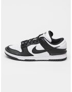 Nike Pantofi sport din piele si piele ecologica cu detalii perforate Dunk Low Twist - Alb/Negru