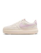 Nike Pantofi sport din piele si piele ecologica cu talpa flatform Court Vision - Lila/Crem