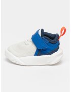 Nike Pantofi sport din plasa cu garnituri din piele Team Hustle D 10 - Alb/Albastru royal