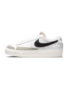 Nike Pantofi sport low-cut de piele cu garnituri de piele intoarsa Blazer - Alb/Negru