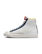 Nike Pantofi sport mid-high cu model monograma - Alb/Albastru/Bleumarin