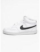 Nike Pantofi sport mid-high de piele ecologica Court Vision - Alb/Negru