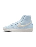 Nike Pantofi sport mid-high din piele ecologica Blazer - Alb/Albastru glaciar