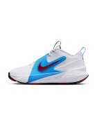 Nike Pantofi Team Hustle D 12 pentru baschet - Alb murdar/Albastru/Violet pruna