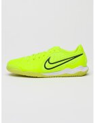 Nike Pantofi Tiempo Legend 10 Academy IC de piele si material textil pentru fotbal - Verde neon