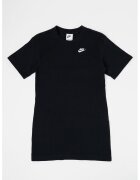 Nike Rochie-tricou cu logo - Negru