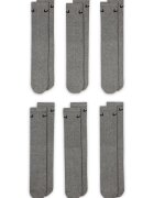 Nike Set de 6 perechi de sosete lungi pentru antrenament Everyday - Negru/Gri melange