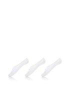 Nike Set de sosete foarte scurte cu logo - pentru alergare - 3 perechi - Alb/Negru