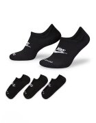 Nike Set de sosete foarte scurte unisex cu tehnologie Dri-Fit Everyday Plus Cushioned - 3 perechi - Alb/Negru