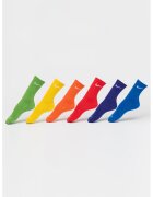 Nike Set de sosete lungi din amestec de bumbac pentru antrenament - 6 perechi - Verde/Galben