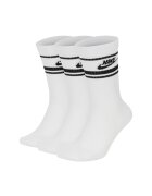 Nike Set de sosete lungi unisex Everyday Essential - 3 perechi - Alb/Negru