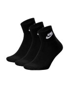 Nike Set de sosete scurte unisex - 3 perechi - Negru