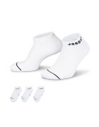 Nike Set de sosete unisex cu logo Jordan - 3 perechi - Alb