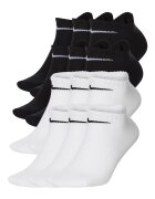 Nike Set de sosete unisex pana la glezna Everyday - 12 perechi - Alb/Negru