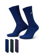 Nike Set de sosete unisex pentru baschet - 3 perechi - Verde/Verde englez/Violet prafuit