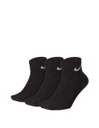 Nike Sosete unisex 3PPK Value Cotton Quarter - Alb/Negru