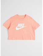 Nike Tricou crop cu decolteu la baza gatului - Roz somon
