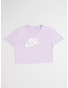 Nike Tricou crop cu decolteu la baza gatului - Violet prafuit