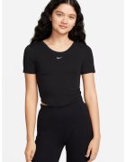 Nike Tricou crop cu logo - Negru