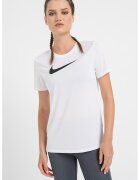 Nike Tricou cu decolteu la baza gatului - pentru fitness - Negru/Alb optic