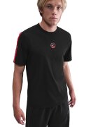 Nike Tricou cu decolteu la baza gatului si detaliu logo - Negru
