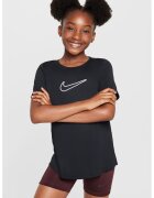 Nike Tricou cu decolteu la baza gatului si imprimeu logo - Negru/Alb optic