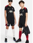 Nike Tricou cu detalii logo si garnituri contrastante pentru fotbal LFC - Rosu/Negru