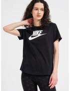 Nike Tricou cu imprimeu logo Essentials - Negru