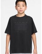 Nike Tricou cu imprimeu logo si tehnologie Dri-Fit pentru fitness - Negru
