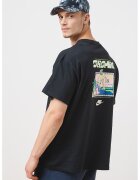 Nike Tricou cu imprimeu pe partea din spate - Negru/Roz/Albastru