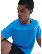 Nike Tricou cu tehnologie Dri-Fit - pentru alergare Miler - Albastru deschis/Albastru