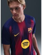 Nike Tricou cu tehnologie Dri-FIT pentru fotbal FCB - Rosu/Albastru inchis
