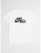 Nike Tricou din bumbac cu decolteu la baza gatului - Alb