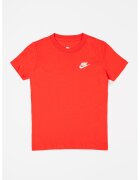 Nike Tricou din bumbac cu decolteu la baza gatului Futura - Rosu