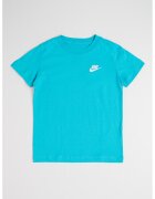 Nike Tricou din bumbac cu decolteu la baza gatului Futura - Turcoaz