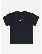 Nike Tricou din bumbac cu detaliu logo - Alb/Negru