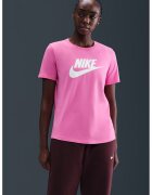 Nike Tricou din bumbac cu imprimeu logo Essentials - Alb/Roz deschis